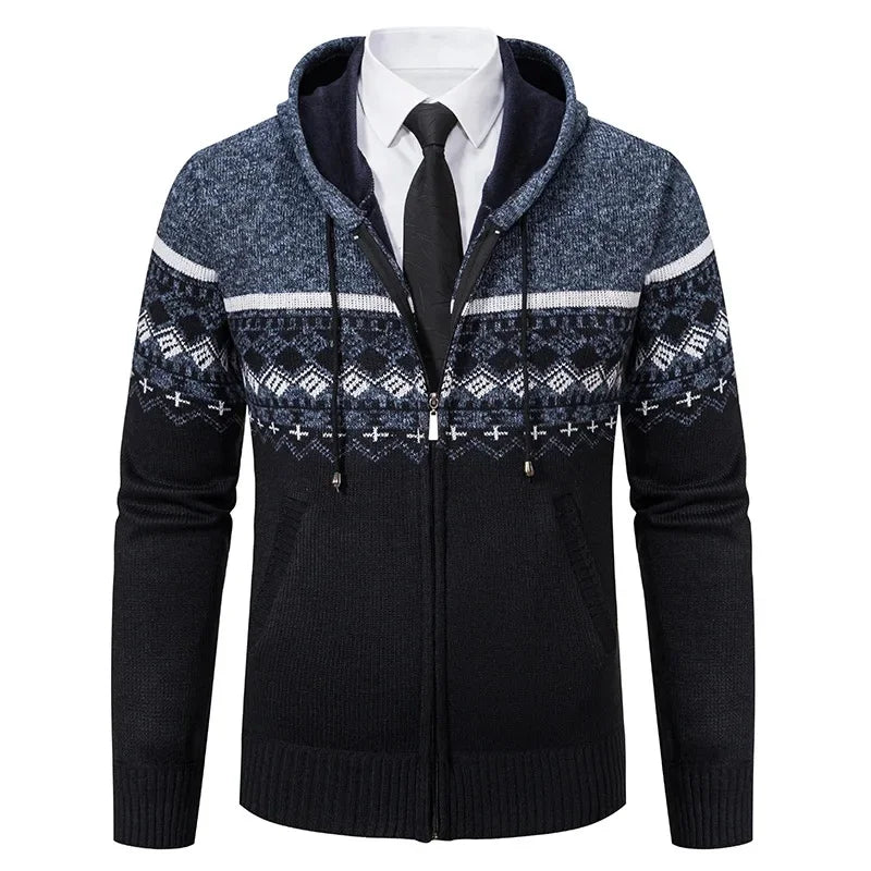 MARIVELOFASHION | GIACCA ETNICA IN MAGLIA DA UOMO