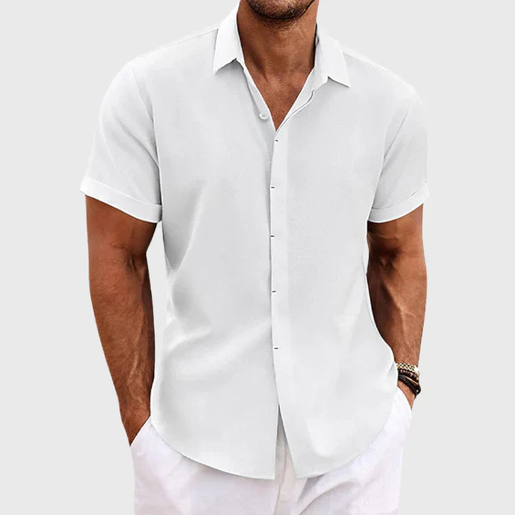 MARIVELOFASHION | CAMICIA A MANICHE CORTE | TESSUTO LEGGERO