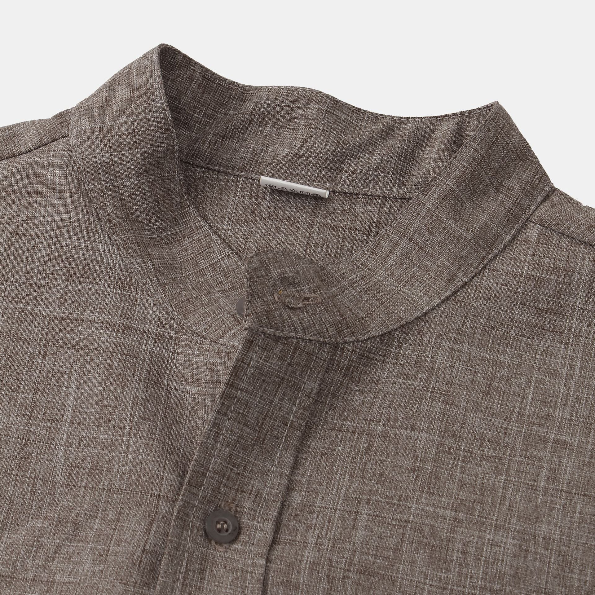 Benjamin | Camicia in Cotone Solido con Bottoni.