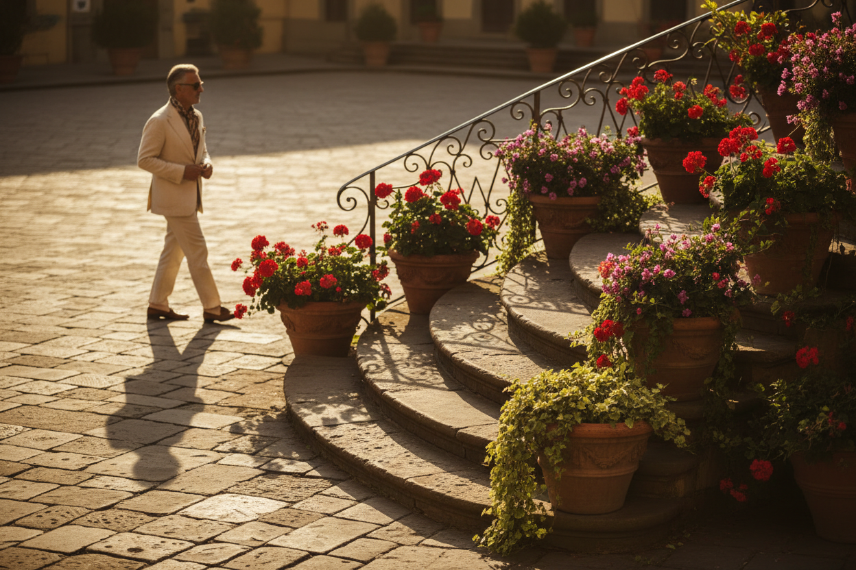 Cinematic Italian fashion editorial