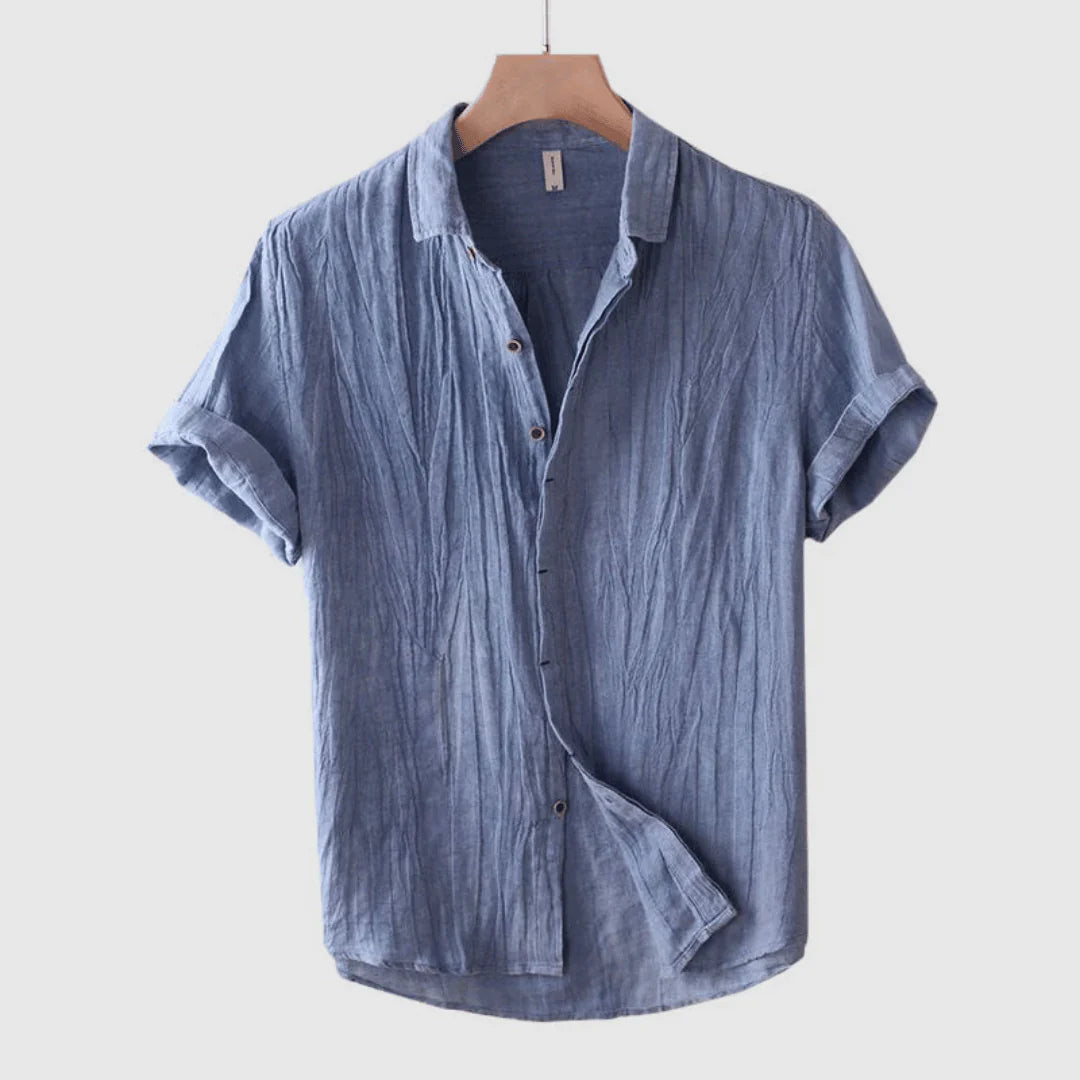 Scott | Elegante Camicia a Maniche Corte con Bottoni