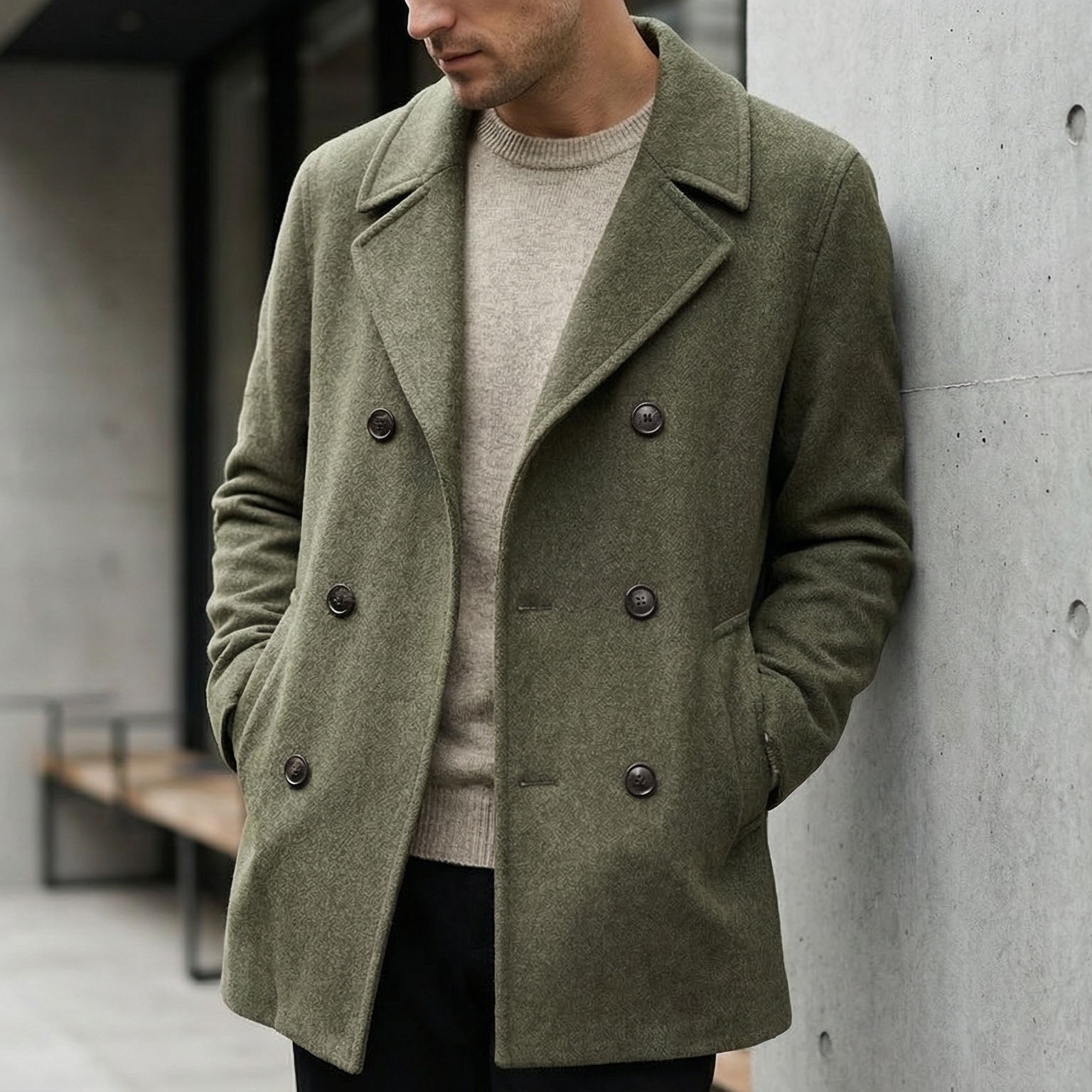MARIVELOFASHION | CAPPOTTO STRUTTURATO IN LANA DA UOMO