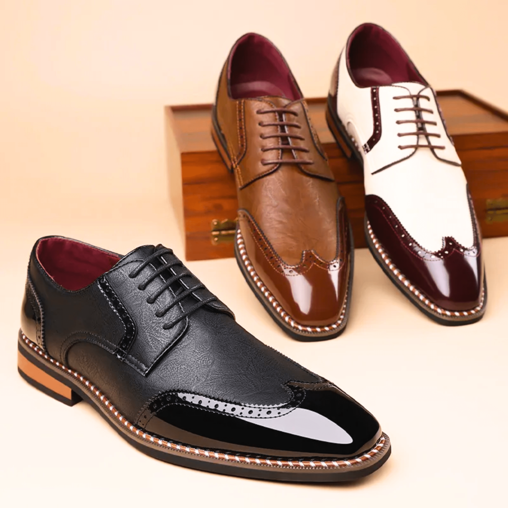 MARIVELOFASHION | SCARPE BICOLORE DA UOMO